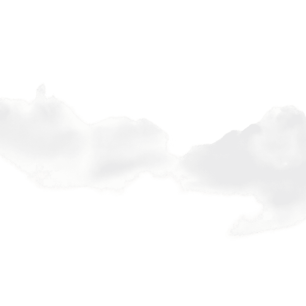 Soft white clouds on a light background, decorative visual for website design